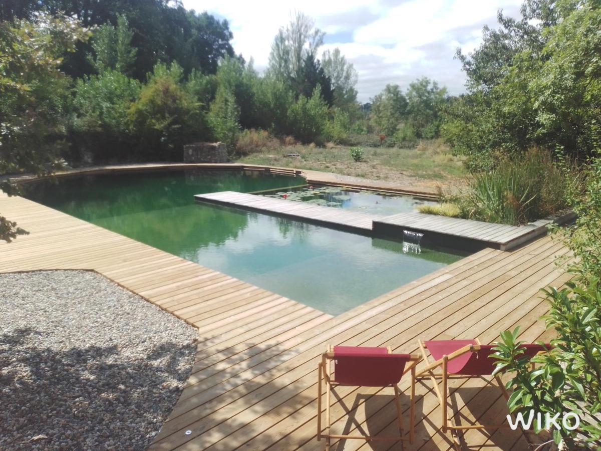 Gite Les Cabanes De Fallot Pour 15 Personnes - Piscine Naturelle L'isle-Bouzon Zewnętrze zdjęcie